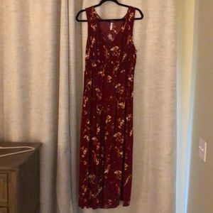 Wide leg, Capri, flowy jumpsuit